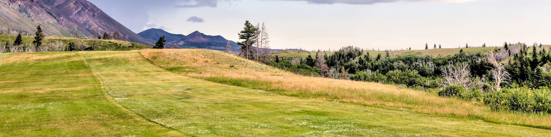 Landscape scenery along Waterton Golf Course