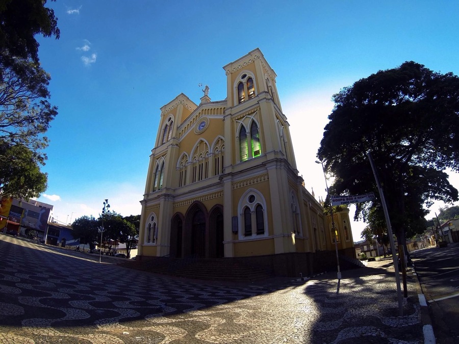 Low Angle View Of Church Against Sky At Mogi Mirim