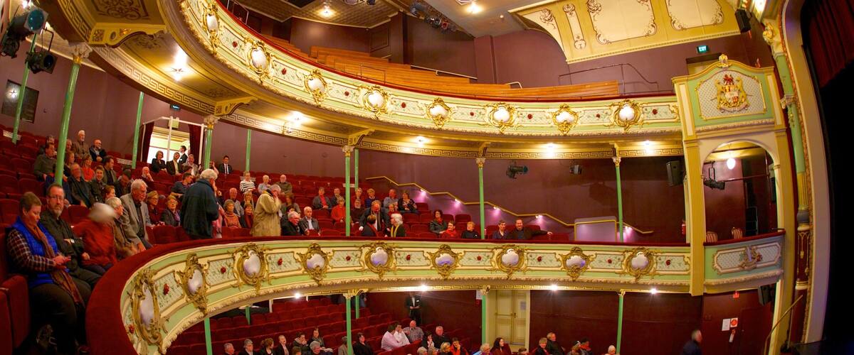 Theatre Royal featuring theater scenes, interior views and performance art