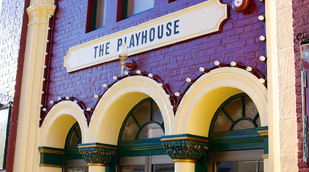 Playhouse Theatre featuring theatre scenes and signage
