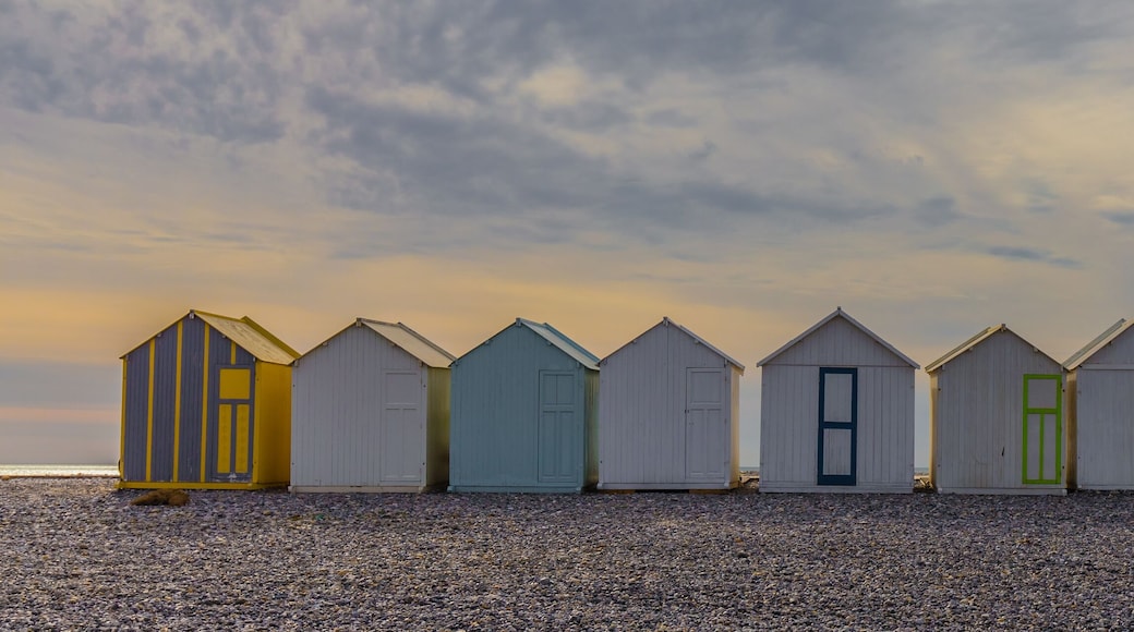 beach cabins in Cayeux sur Mer, Bay of Somme