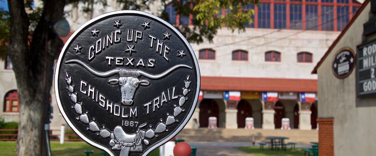 Fort Worth Stockyards mettant en vedette signalisation