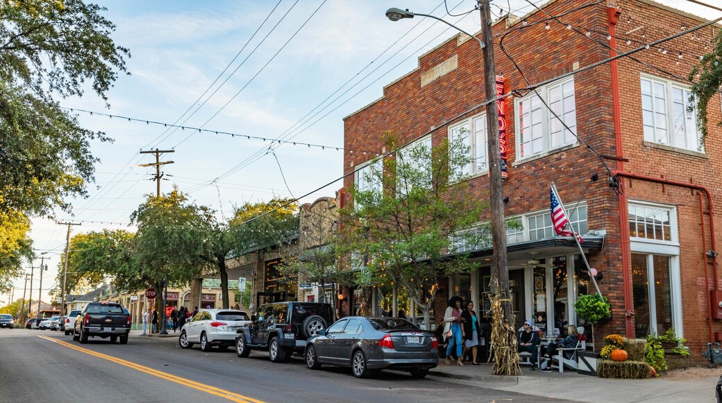 Bishop Arts District showing street scenes