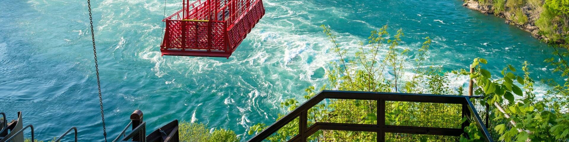 Whirlpool Aero Car at Niagara, Canada. Beautiful and scenic view of the Whirlpool at Niagara falls.