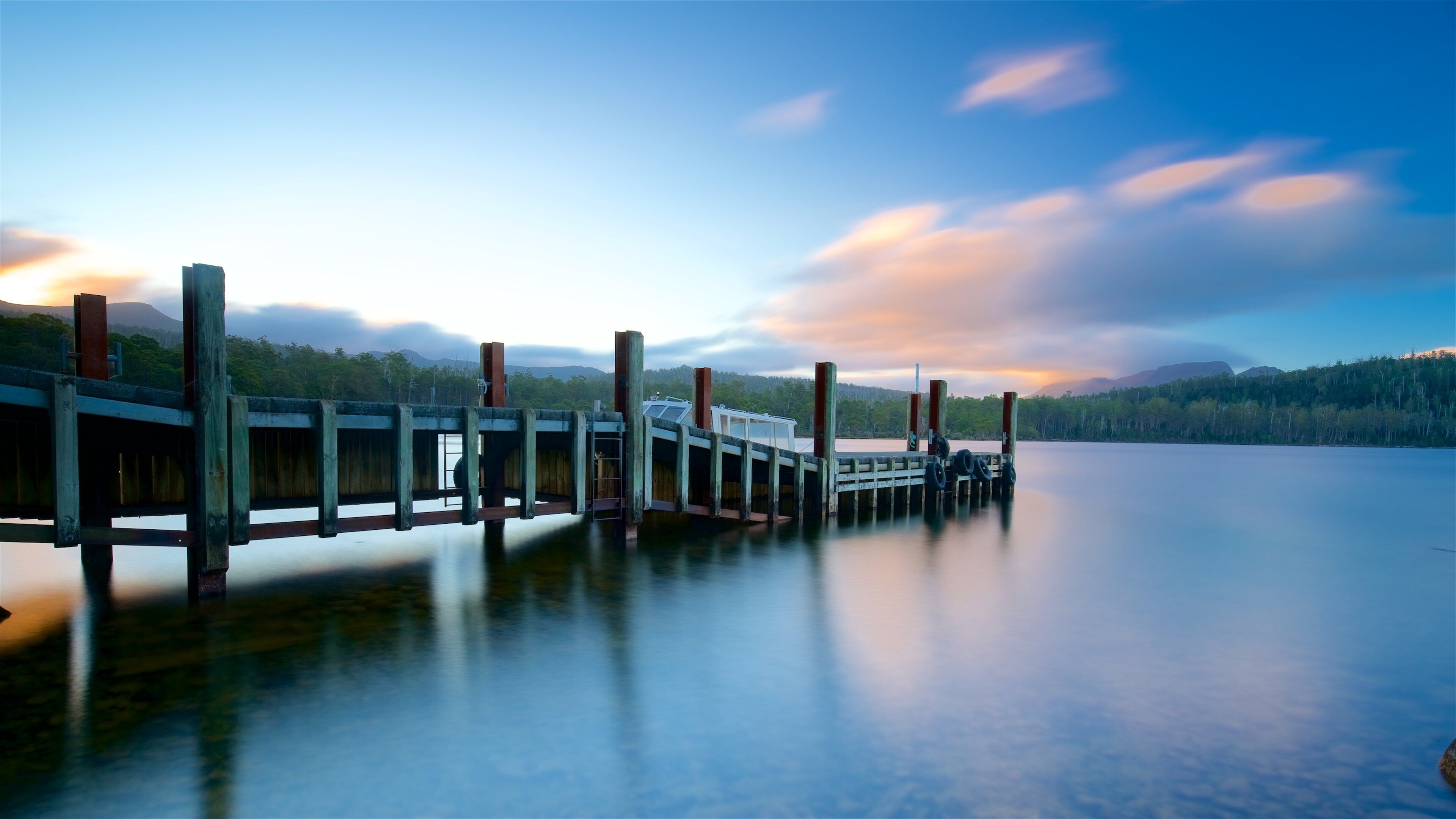 Midlands showing a sunset and a lake or waterhole