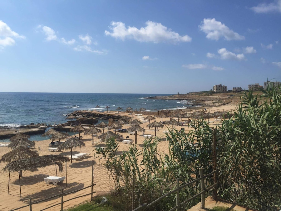 Nice and relaxing beach south of Beirut! They have some nice pools and clear seaside .