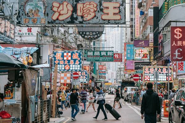 Sneaker Street which includes a city, signage and street scenes