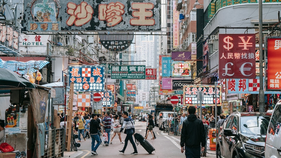 Sneaker Street which includes a city, signage and street scenes
