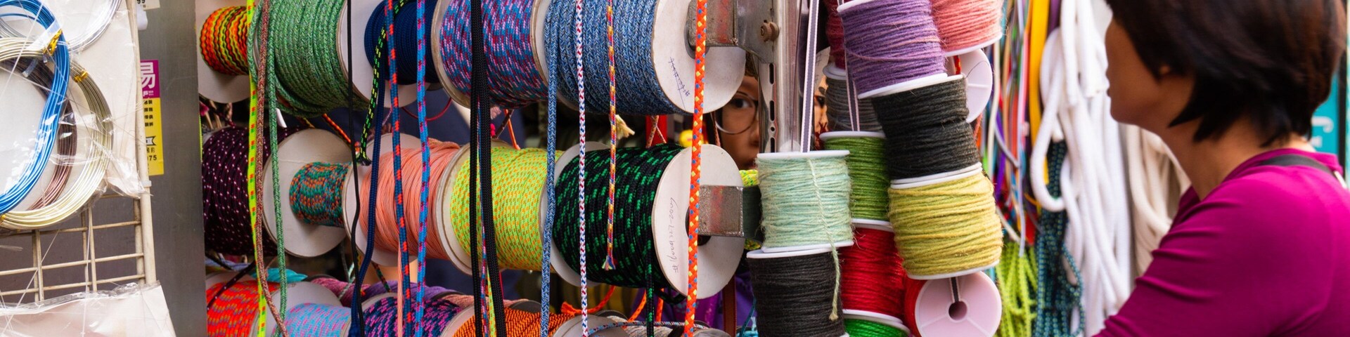 Haberdashery Street Market as well as an individual femail