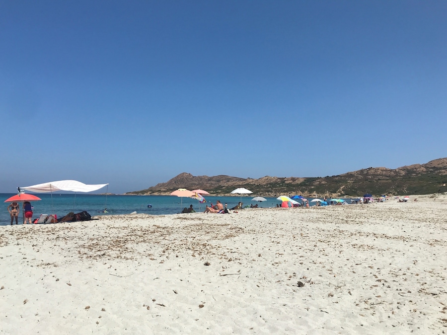 Wild beach to reach by walk only (20min) with white sand, clear water (not sea weeds at all)