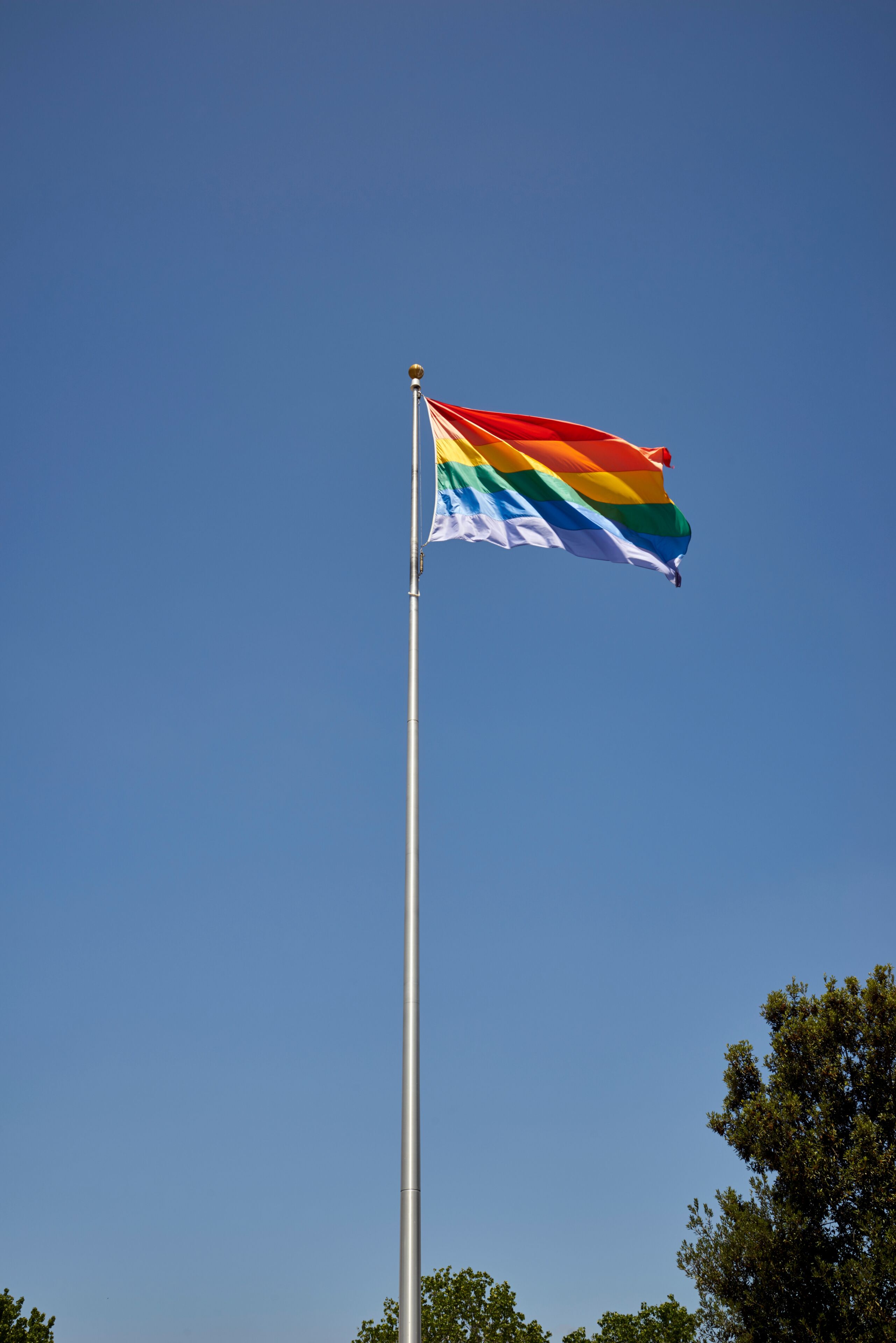 Famous landmark Pride Flag in San Diego, California