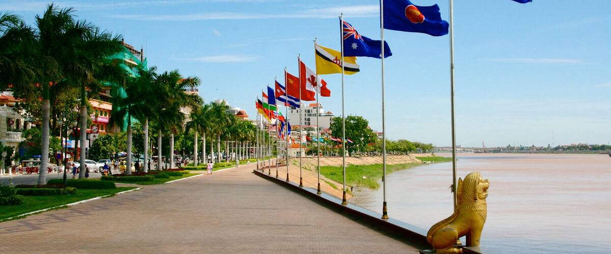 Cambodia featuring a garden and a river or creek