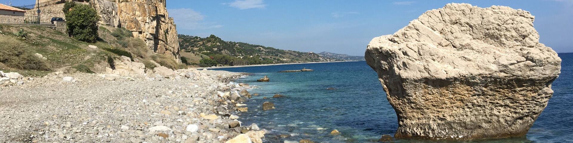 Old castle in Calabria Italy
