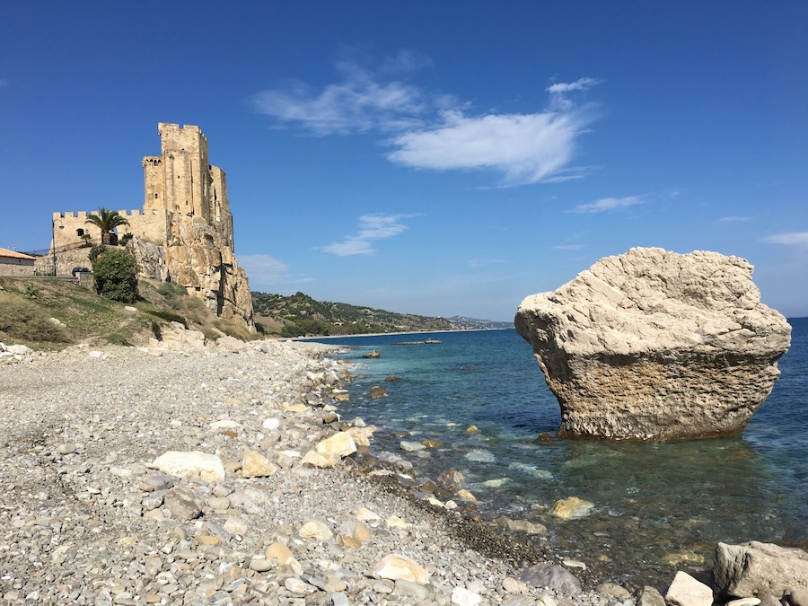 Old castle in Calabria Italy