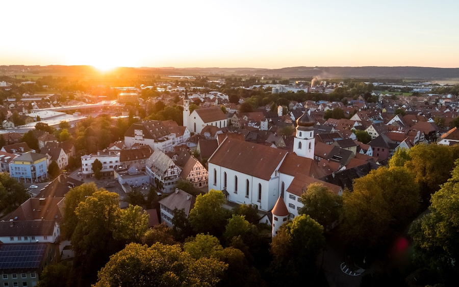St. Martin Church in Leutkirch im Allgäu in Germany