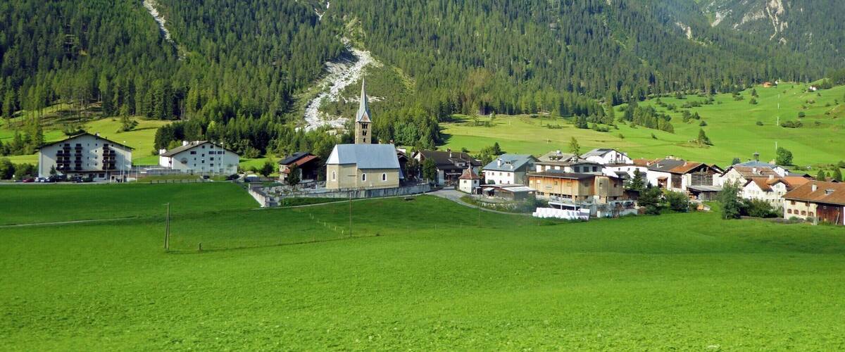 Yet another view of this lovely alpine town from the Bernina Express.