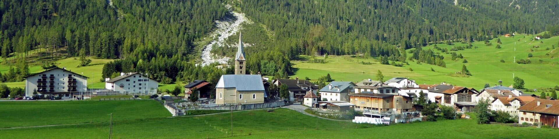 Yet another view of this lovely alpine town from the Bernina Express.