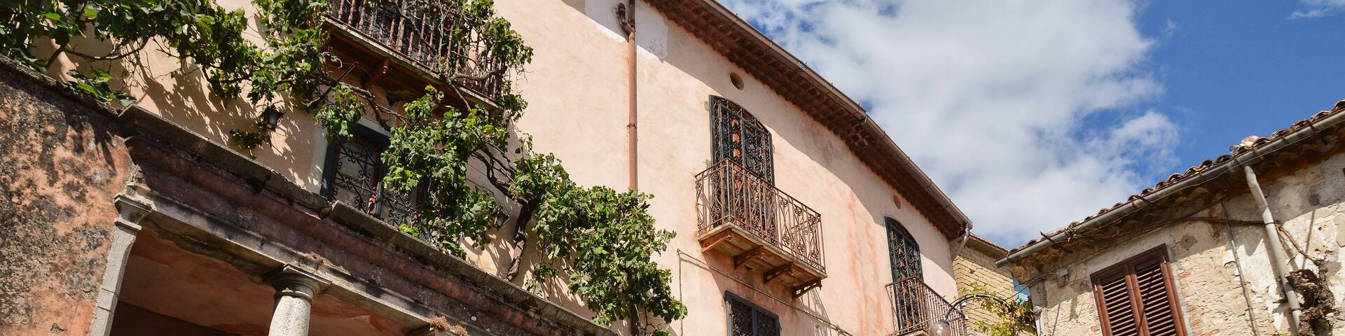 Alleys, stairways and small squares of Morcone, a town in southern Italy