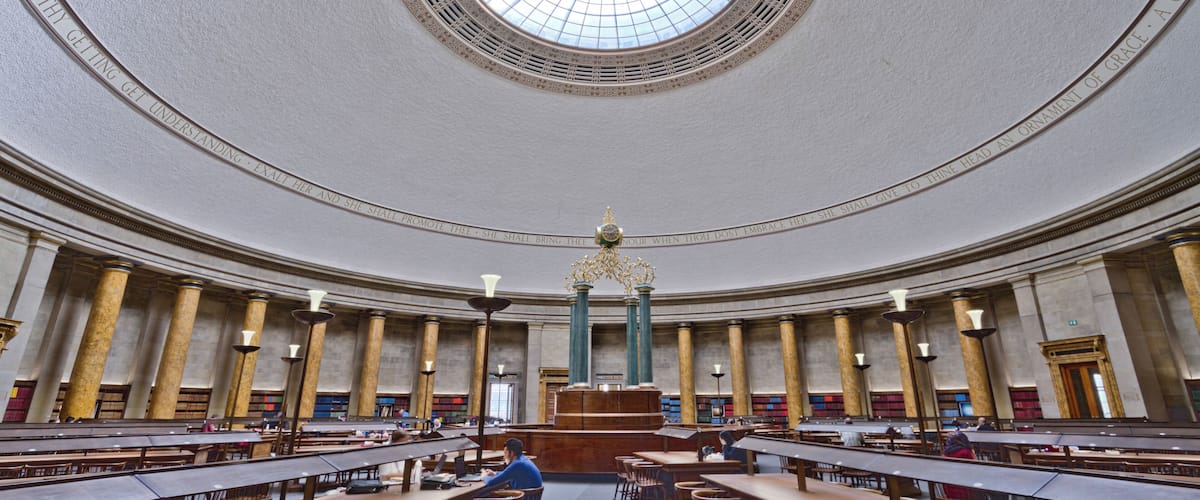 Here is an hdr photograph taken from inside Manchester Central Library. Located in Manchester, Greater Manchester, England, UK.