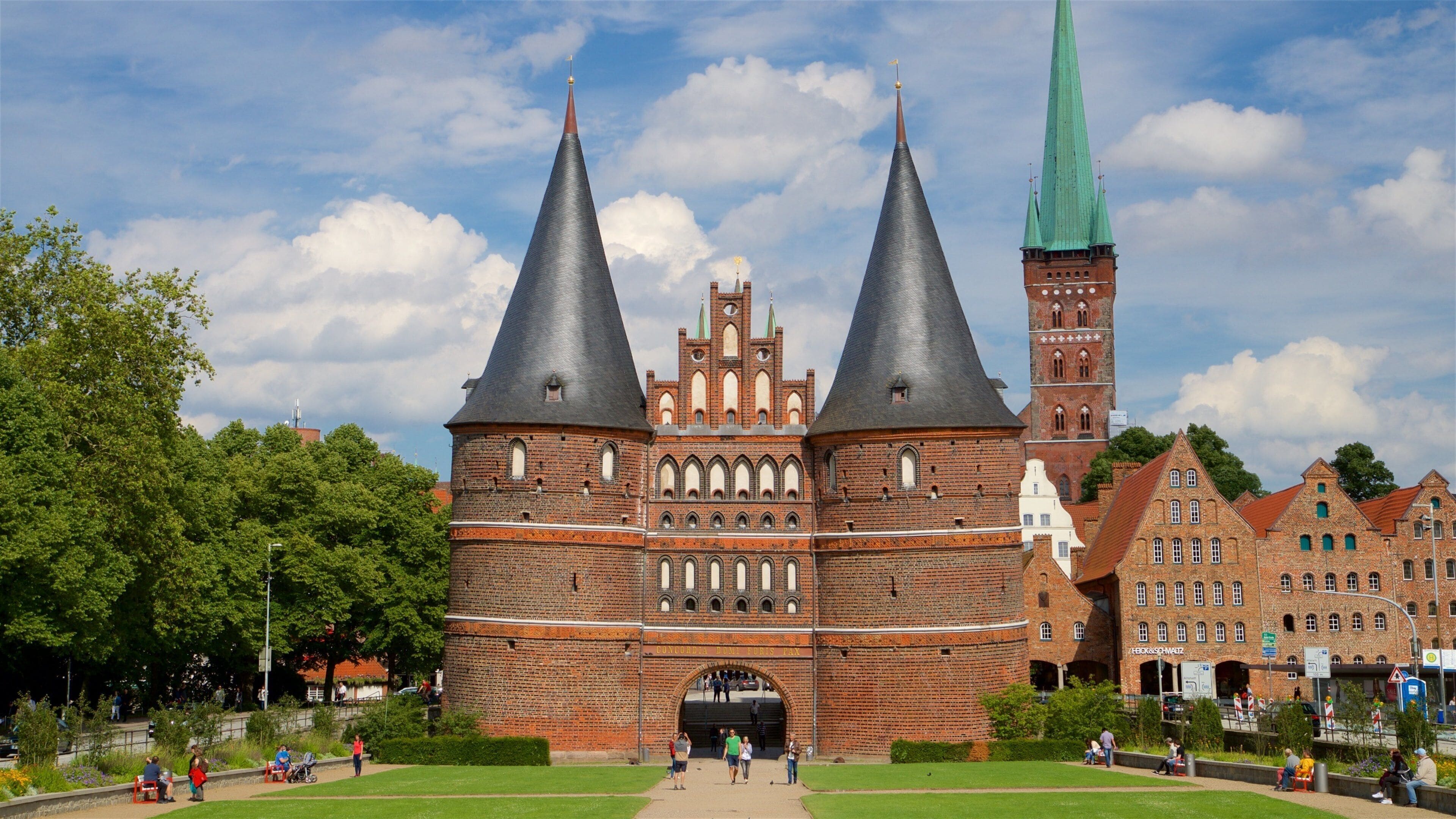 Museum Holstentor featuring heritage architecture
