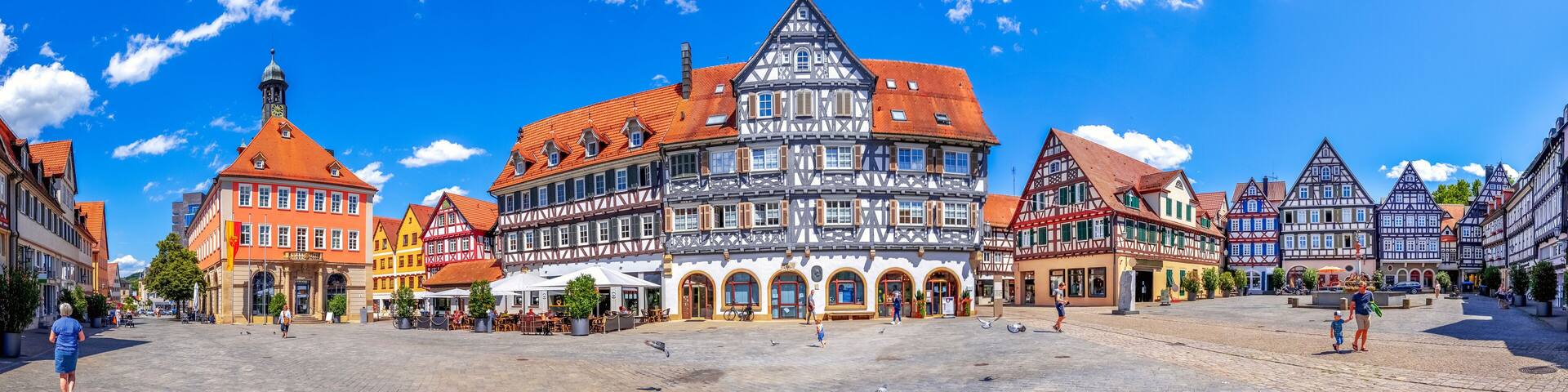 Oberer Marktplatz, Schorndorf, Baden-Württemberg, Deutschland