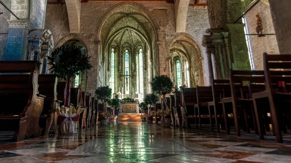 Inside the Duomo Venzone northern Italy