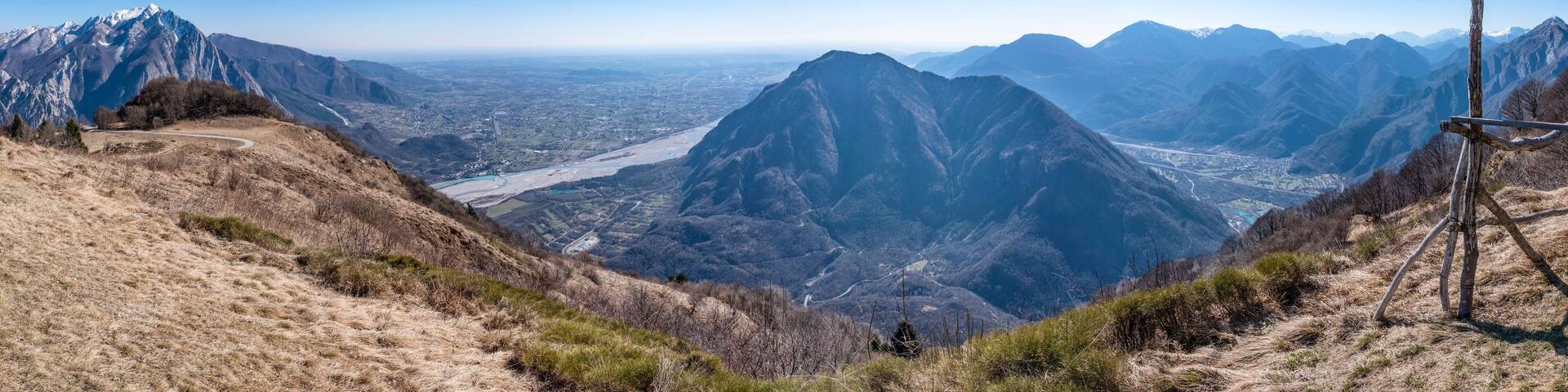 Panorama from Monte San Simeone to Monte Brancot