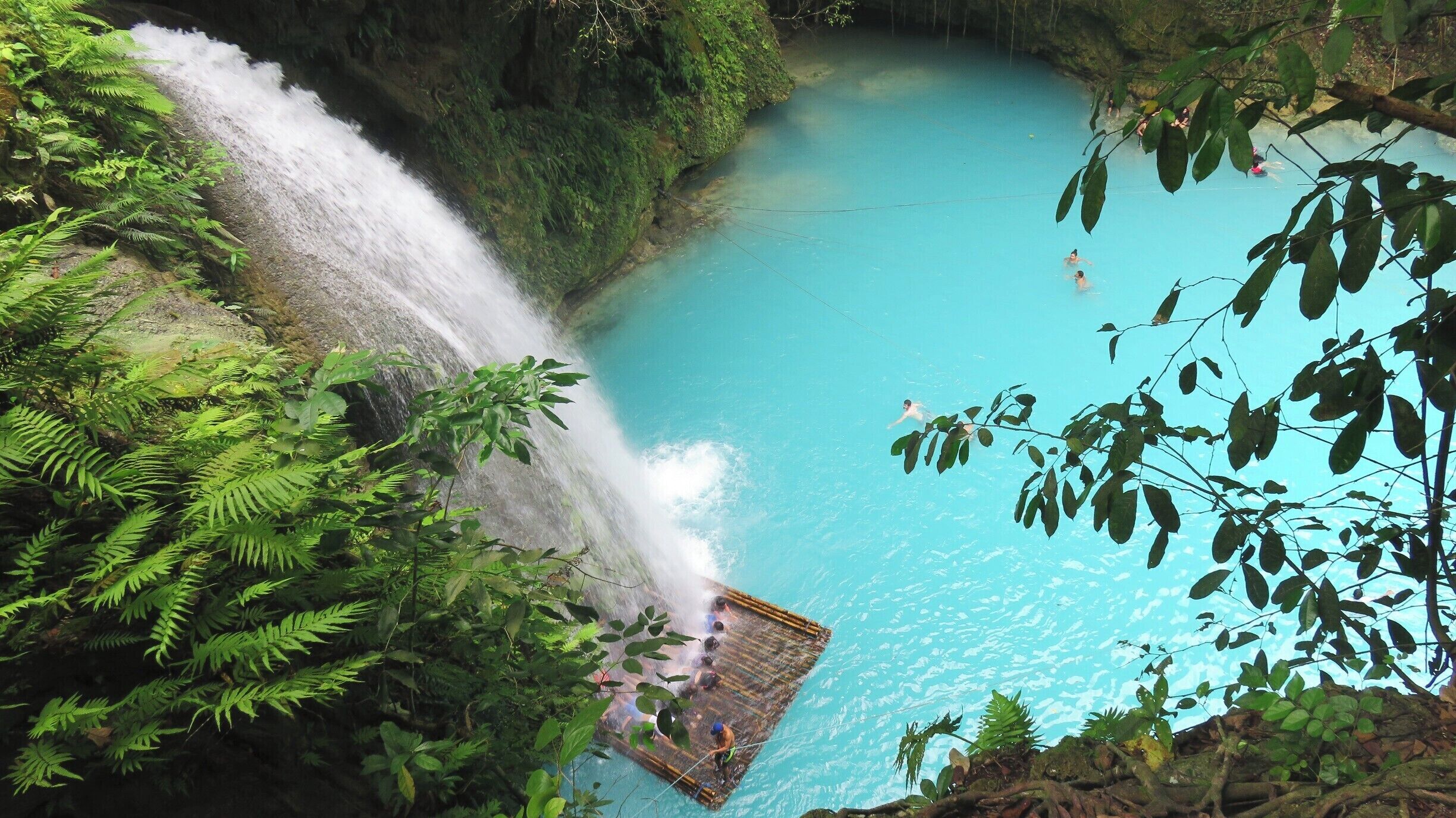 Kawasan falls from above