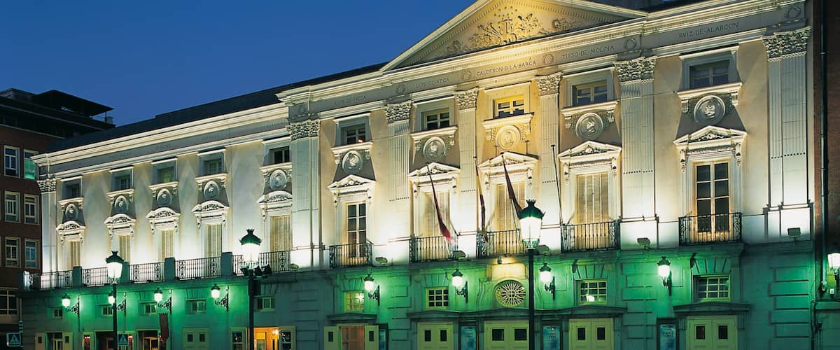 Madrid showing a city, theatre scenes and night scenes