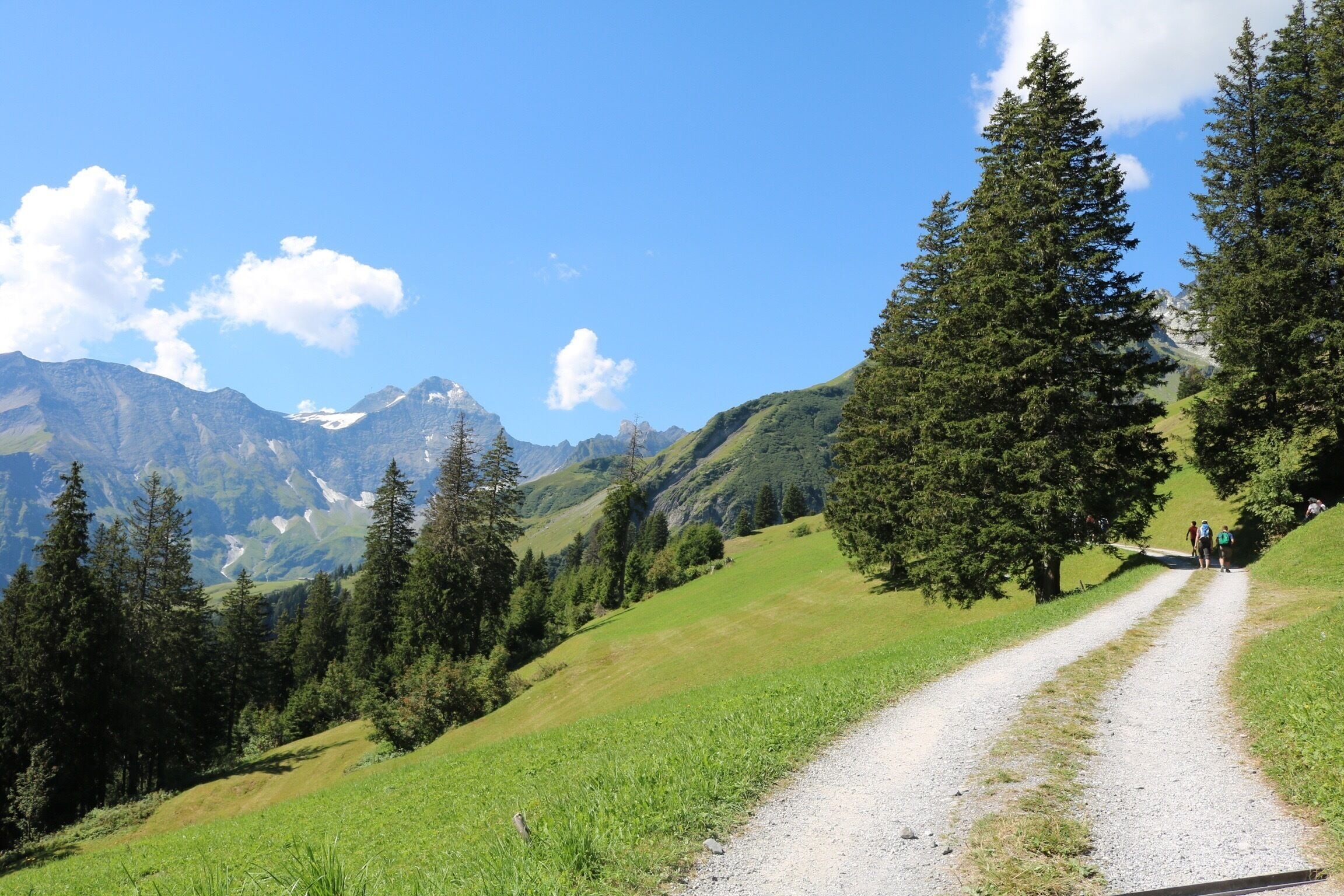 NO EDITING: out for a hike while almost 30 degrees Celsius. Beautiful sunny weather and friendly people. Check out Switzerland....