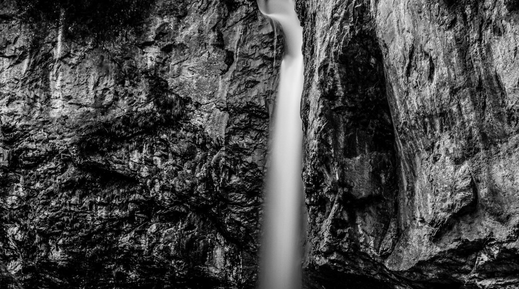 Berglistüber waterfall, one of the most beautiful in Switzerland !
A bit off the beaten track, it takes some time to get there. From Zurich, take the S25 to Linthal (1.5h), then walk up the Klausenstrasse for about 4K. At the Bergli restaurant, take a left into the forest (there will be signs).
You can actually walk behind this waterfall !