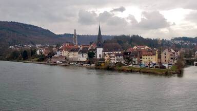 Ausblick vom 366 km langen Neckartalradweg auf Neckargemünd