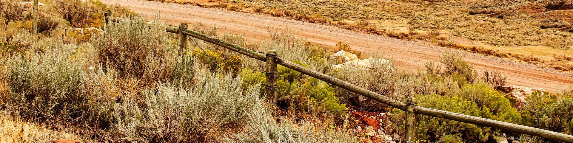 Late Summer View of the Alcova Reservoir from Highway 220 in Southern Wyoming.