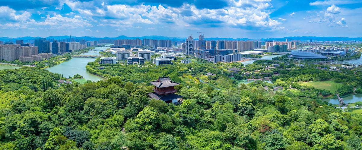 Meishan Scenic Area, Shaoxing Wetland Park, Zhejiang Province, China
