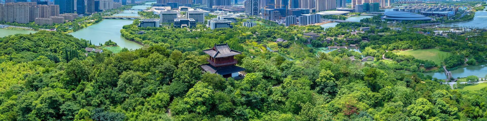 Meishan Scenic Area, Shaoxing Wetland Park, Zhejiang Province, China