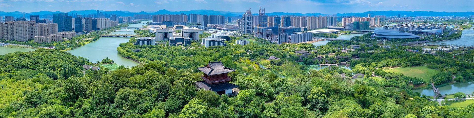 Meishan Scenic Area, Shaoxing Wetland Park, Zhejiang Province, China