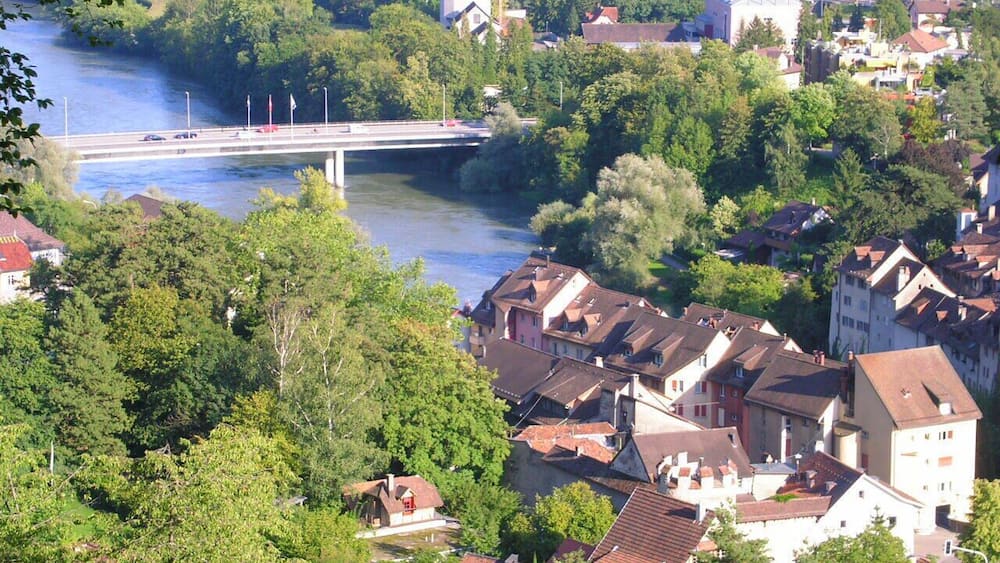 Stadt Brugg, vom Hexenplatz aus gesehen