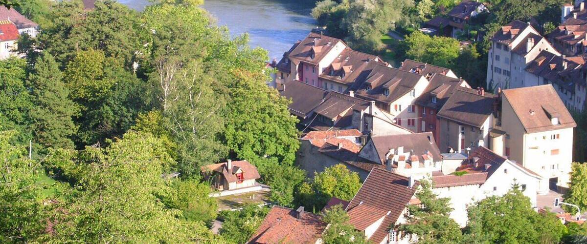 Stadt Brugg, vom Hexenplatz aus gesehen