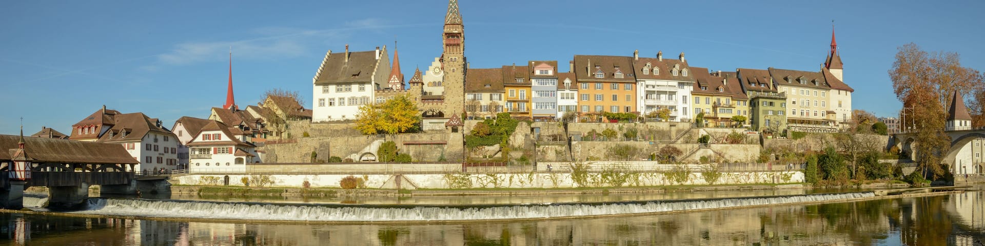 The historical town of Bremgarten on