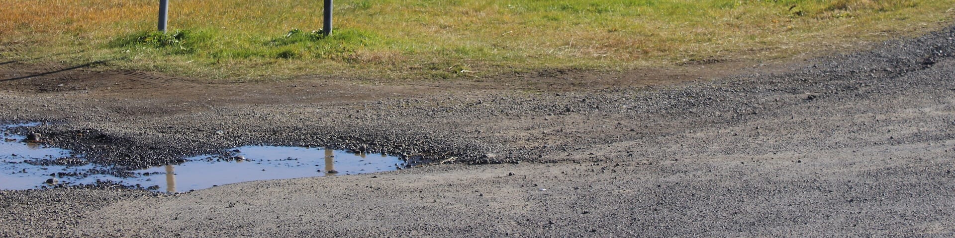 The road near Porvaldseyri, Iceland.