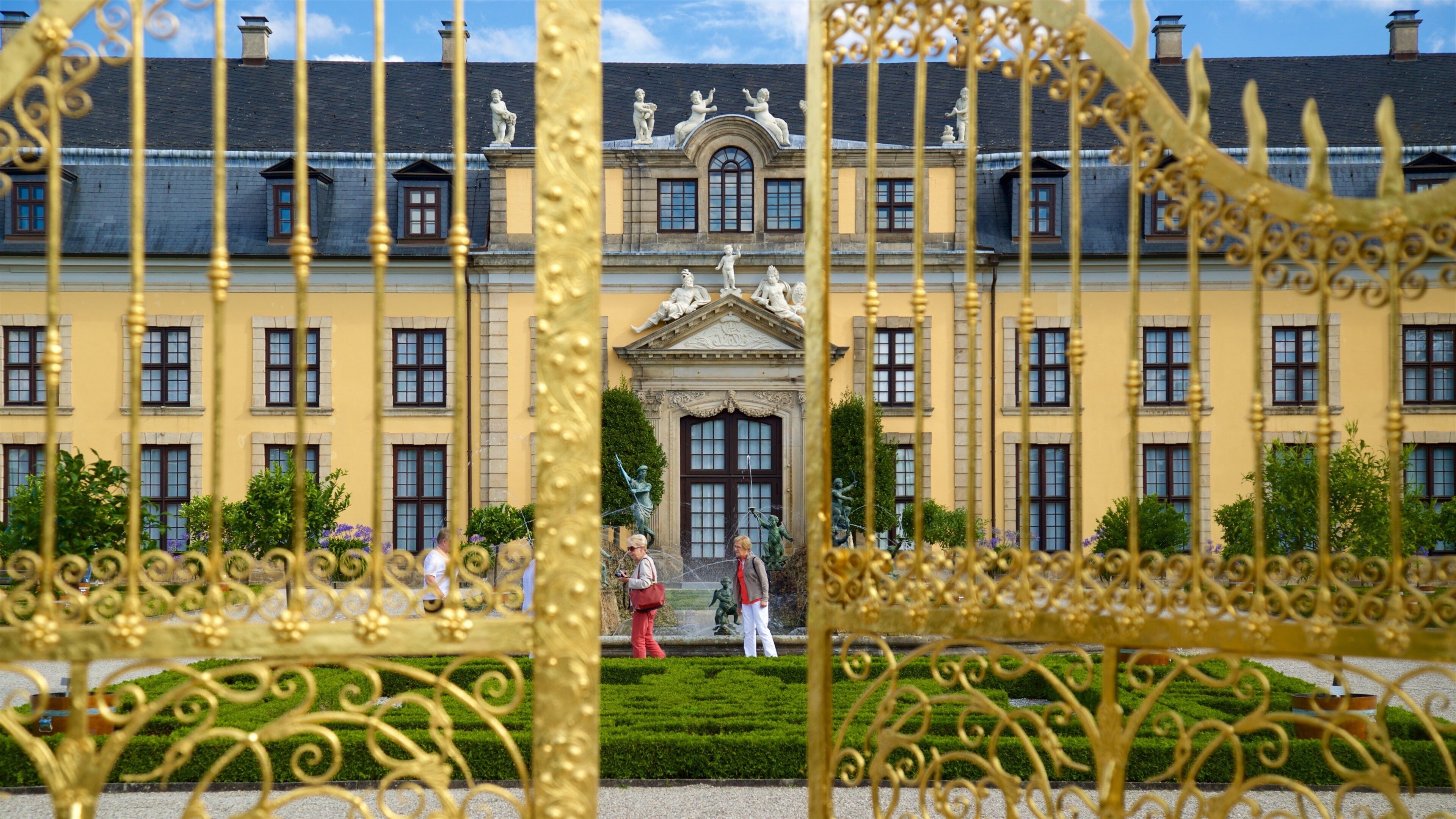 Herrenhäuser Gärten som viser kulturarv, park og historisk arkitektur