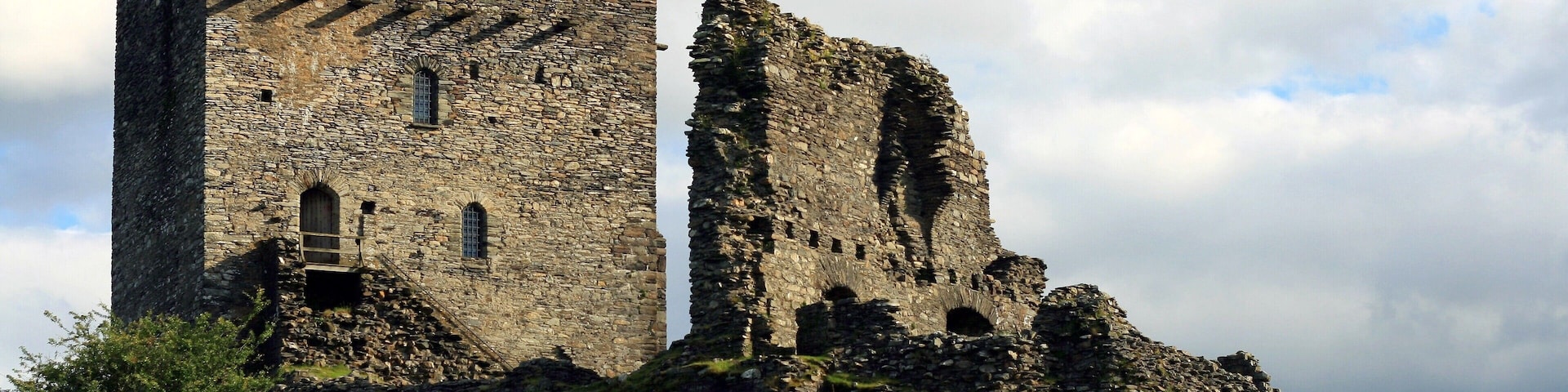 Dolwyddelan Castle is a fortress near Conwy, Wales.. Dolwyddelan castle was built by Llywelyn; the old castle nearby may have been his birthplace.
