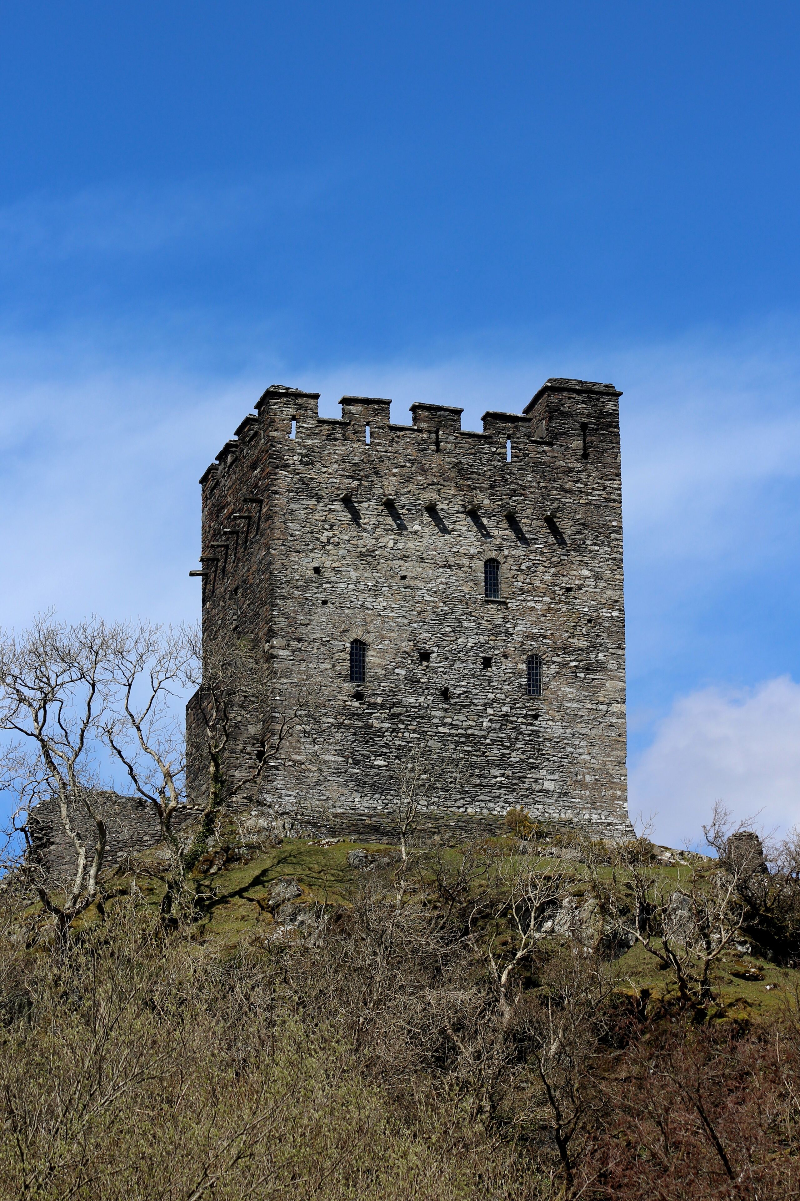 Dolwyddelan Castle, Conwy, North Wales. The castle is believed to have been built in the early thirteenth century and is the reputed birthplace of Llywelyn the Great.
