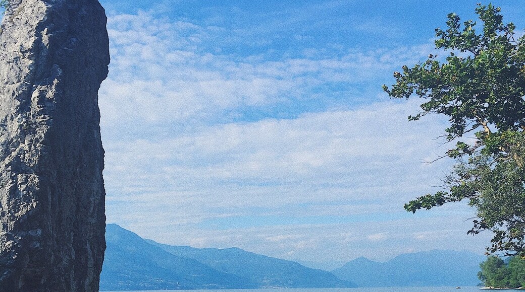 little corner of paradise near laveno mombello #lake #laveno #mombello #nature #cold #water