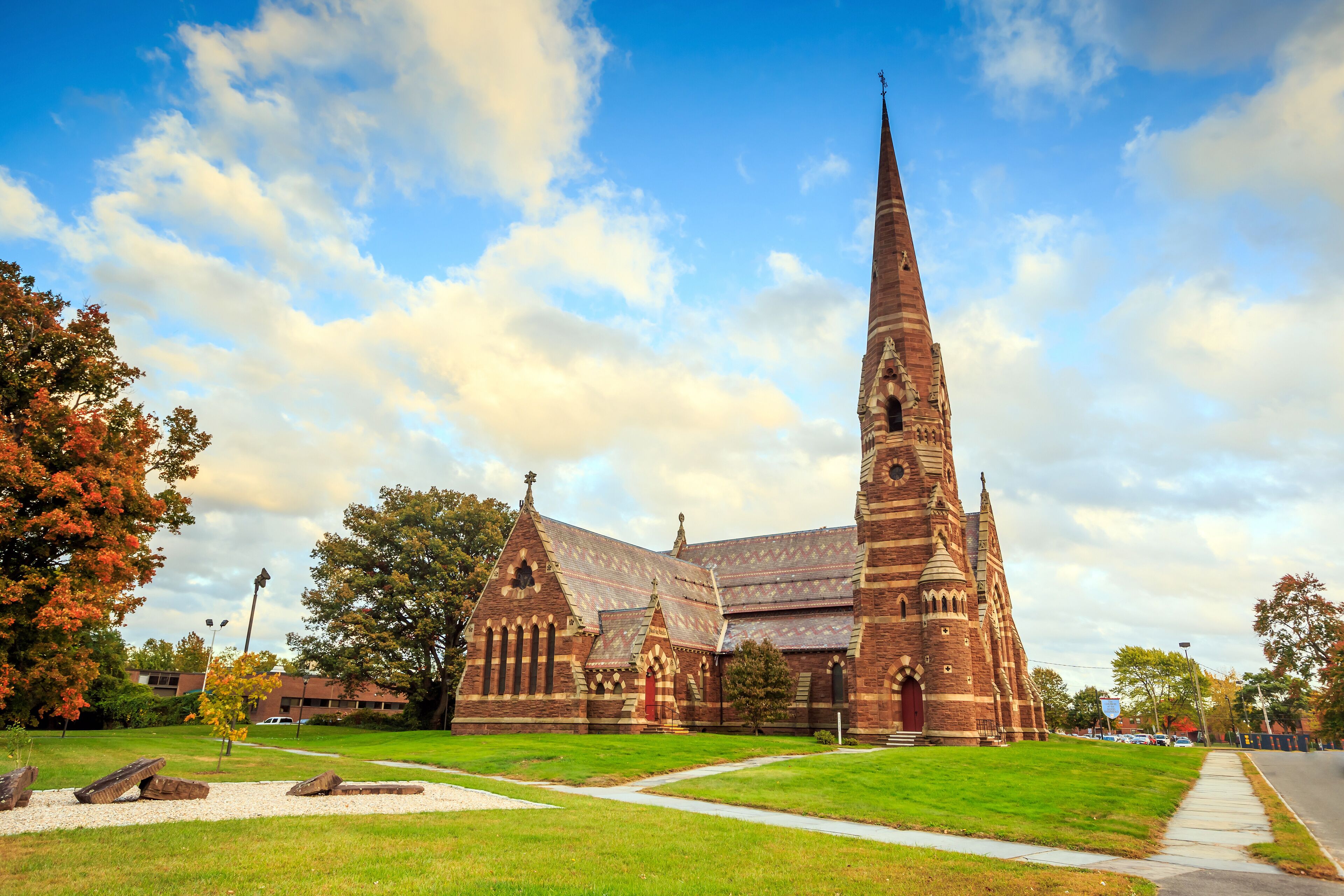 Gothic church in New England