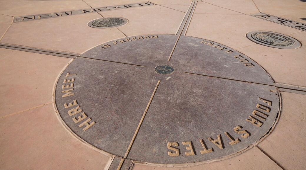 FOUR CORNERS MONUMENT, USA - AUGUST 27: Views of the Four Corner