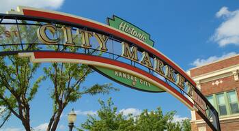 River Market which includes signage
