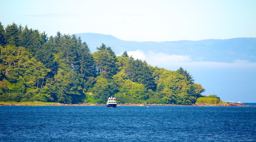 Neah Bay featuring boating, landscape views and a bay or harbor
