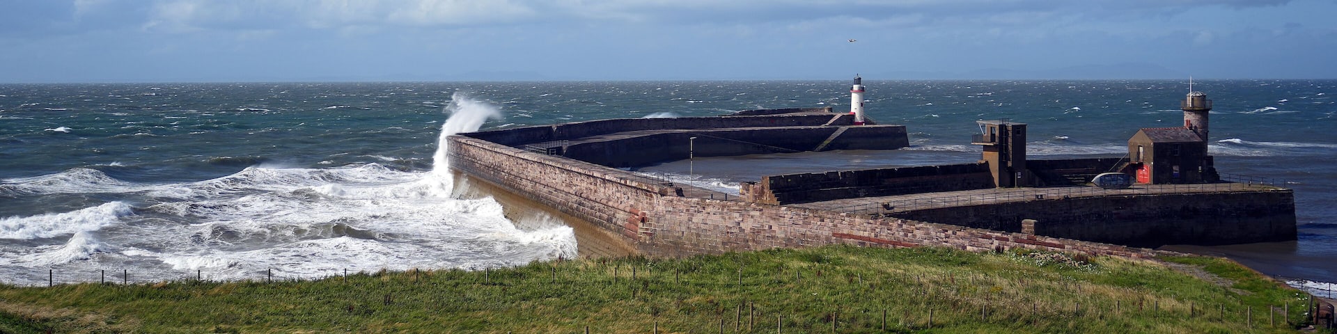 Schwere See in Whitehaven