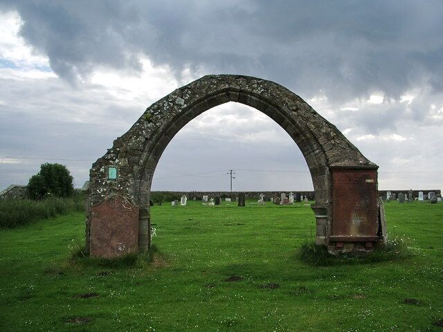 Stone arch,St Bridget's Church, Moresby